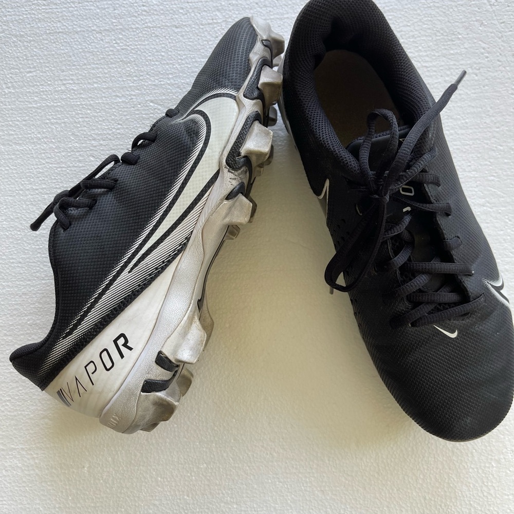Black Nike Vapor Edge Shark Football Cleats size 9.5